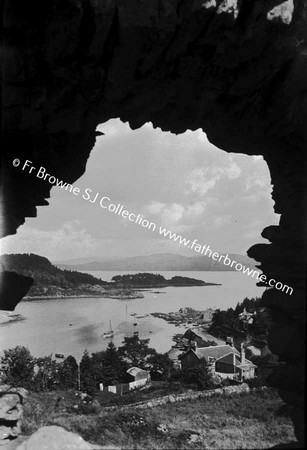 COASTAL VIEW THROUGH ROCKY ARCHWAY